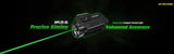 Nitecore NPL25 GL Compact Tactical Light 900LM - Integrated Green Laser For Glock Pistols by Nitecore