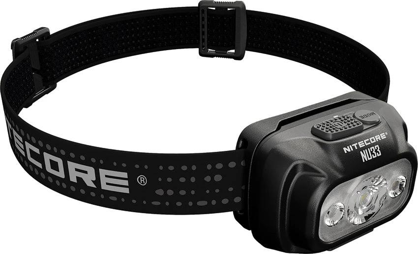 Nitecore NU33 Headlamp Rechargeable Outdoor Light for Campers and Runners with Water Resistant Build and SOS Strobe by Nitecore