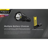 Nitecore P20 V2 LED Tactical Flashlight Rechargeable 1000 Lumen Beam Water Resistant Strobe For Outdoor Pros by Nitecore
