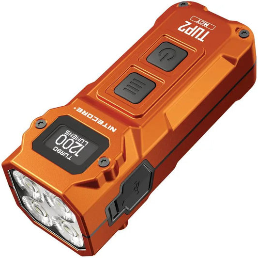 Nitecore TUP2 Pocket Light Orange EDC - Rechargeable Aluminum Keychain Waterproof Durable by Nitecore