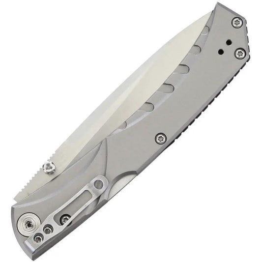 Nemesis MPR-1 Lockback NK-19 - Satin VG-10 Blade, Titanium TiNi Handle, Thumb Stud, Pocket Clip by Nemesis