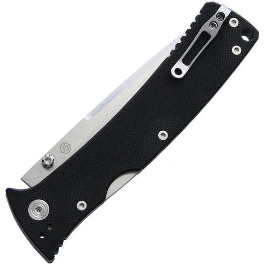 Nemesis MPR3 Lockback Tanto NK-22T - 3.5 Inch Satin S35VN Blade With Black G10 Handle by Nemesis