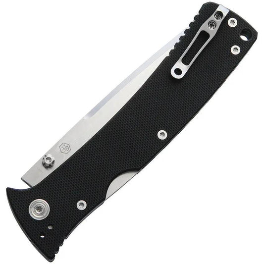 Nemesis MPR3 Lockback NK-22 - 3.5 Inch Satin S35VN Blade With Black G10 Handle And Pocket Clip by Nemesis