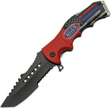 National Hot Rod Association Half Flag Linerlock A/O SZ-NHRA-0050 by National Hot Rod Association
