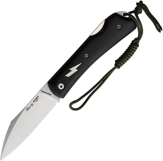 Nieto Storm Lockback 167-M EDC Knife With Satin N690 Blade And Black Micarta Handle by Nieto