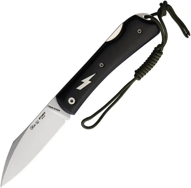 Nieto Storm Lockback 167-M EDC Knife With Satin N690 Blade And Black Micarta Handle by Nieto