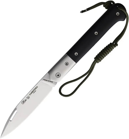 Nieto Cabritera Folder 209 INOX Premium EDC Knife With Bohler N690 Satin Blade Black G10 by Nieto