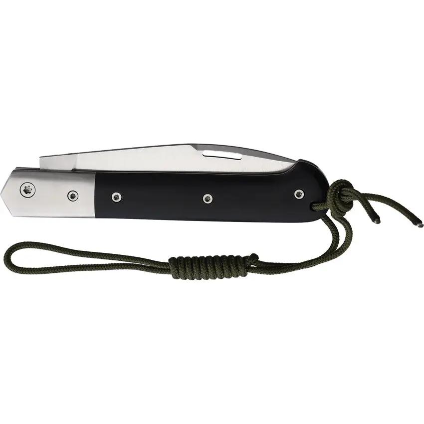Nieto Cabritera Folder 209 INOX Premium EDC Knife With Bohler N690 Satin Blade Black G10 by Nieto