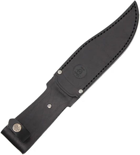Nieto Cetreria 2402 Bowie Knife With Olive Wood Full Tang Handle And Leather Sheath For Outdoorsmen by Nieto