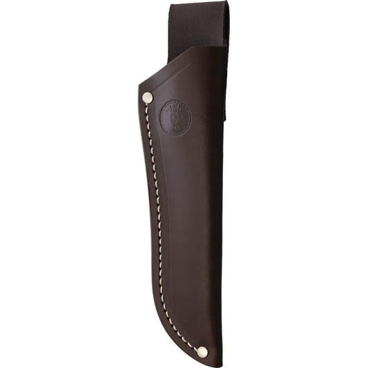 Nieto Coyote Fixed Blade Knife 6In Satin Blade Stainless Full Tang Deer Horn Handle For Outdoorsmen Leather Belt Sheath by Nieto