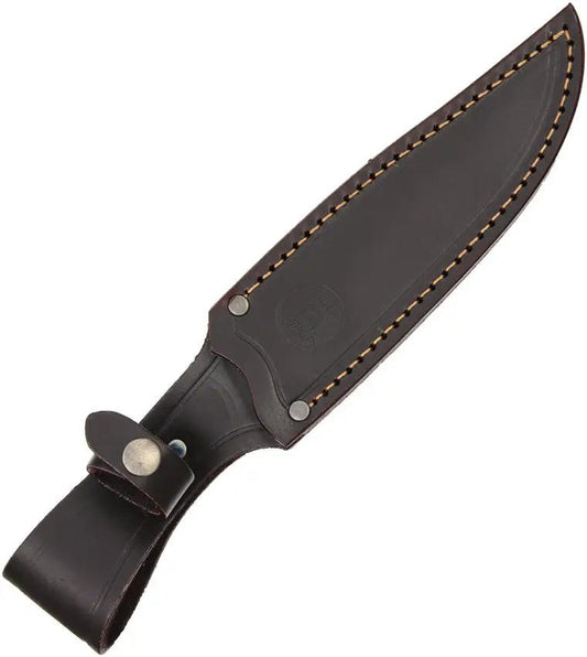 Nieto Roadrunner Knife Full Tang With Integrated Finger Guard Olive Wood Handles Belt Sheath For Outdoor Enthusiasts by Nieto
