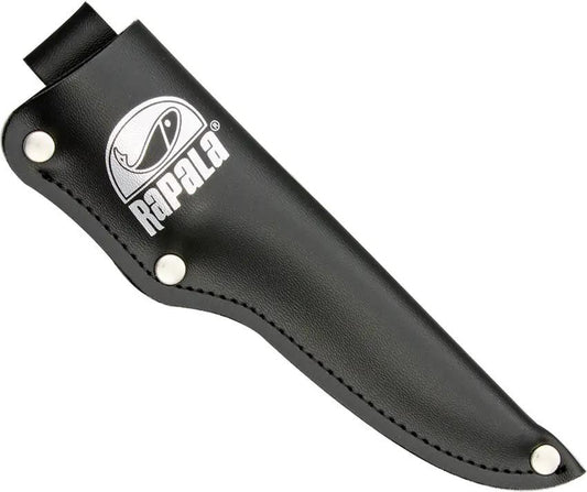 Rapala Soft Grip Fillet Knife - 4 Inch Flexible Stainless Blade With Black Rubber Handle by Rapala
