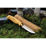 Rapala Birch Collection Drop Point CBDP4 - Finnish Drop Point Knife With Through Tang Construction And Birch Wood Handle by Rapala