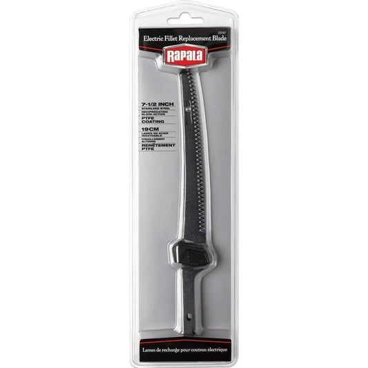 Rapala Fillet Replacement Blade CEFB7 - 7.5 Inch Teflon Coated Serrated Blade With Safety Grip For Rapala Knives by Rapala