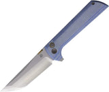 North Mountain Blade Chop 2 Button Lock Micarta Blu 2406-BLMCT by North Mountain Blade