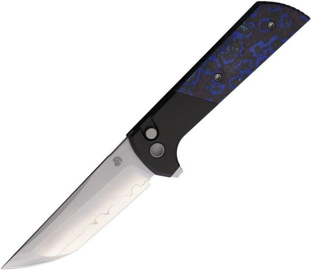 North Mountain Blade Chop 2 Button Lock CF Blue 2407-BLCF by North Mountain Blade