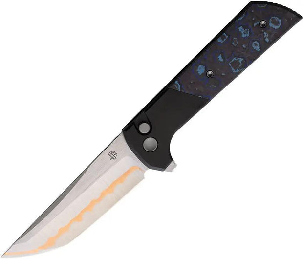 North Mountain Blade Chop 2 Button Lock Ceramic CF 2407-BLCF-5 by North Mountain Blade