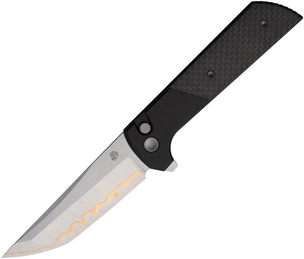 North Mountain Blade Chop 2 Button Lock CF 2407-CF-5 by North Mountain Blade