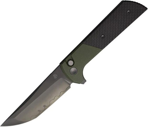 North Mountain Blade Chop 2 Buttonlock CF Green 2407-SPGRCF-DLC by North Mountain Blade