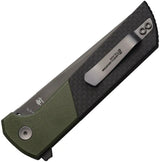 North Mountain Blade Chop 2 Buttonlock CF Green 2407-SPGRCF-DLC by North Mountain Blade