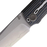 North Mountain Blade Chop 4 Linerlock - Blue Purple Carbon Fiber Handle And SLD MAGIC Steel Tanto by North Mountain Blade