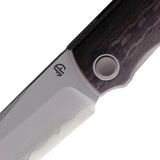 North Mountain Blade Chop 4 Linerlock Clip 3K CF 2412 CFCP - 3K Carbon Fiber Handle With Pocket Clip by North Mountain Blade
