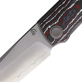North Mountain Blade Chop 4 Linerlock Red/Wht CF 2412-RDWH by North Mountain Blade