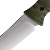 North Mountain Blade Chop Tanto Fixed Blade Green 2415-GR - Full Tang SLD Magic Steel Knife With Green G10 Handle by North Mountain Blade