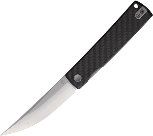 North Mountain Blade Kaiken Linerlock Blk CF 250220 by North Mountain Blade