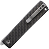 North Mountain Kaiken Linerlock Knife - Twill Carbon Fiber Handle, SAN MAI Blade, 3.5in Blade, Extended Tang by North Mountain Blade