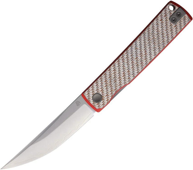 North Mountain Blade Kaiken Linerlock Red CF KAIKEN-250221 by North Mountain Blade