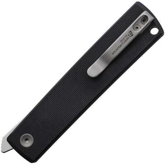 North Mountain Blade Kaiken Linerlock - Black G10 Handle, San Mai Blade, Extended Tang, Lanyard Hole by North Mountain Blade