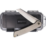 North Mountain Blade Echo Framelock Smooth Titanium Handle And SLD MAGIC Blade With Extended Tang by North Mountain Blade