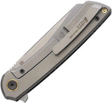 North Mountain Blade Echo Framelock Ceramic CF 2506-WB - SLD-MAGIC Steel Blade, Snow Carbon Fiber Handle by North Mountain Blade