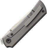 North Mountain Blade Sun Framelock Ti Hole 2525 - Titanium Framelock With Machined Handle Holes Bohler M390 Clip Point. by North Mountain Blade