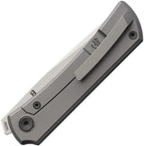 North Mountain Blade Sun Framelock Ti Stripe 2525 - Titanium Frame Lock Knife With M390 Clip Point by North Mountain Blade
