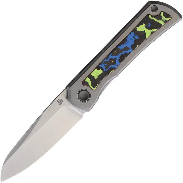North Mountain Blade Moon Framelock Ti CF 2526-GLOW-CF by North Mountain Blade