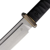 North Mountain Ninja Fixed Blade - Full Tang Knife With Black G10 Handle And Hand Polished Hitachi Blade by North Mountain Blade