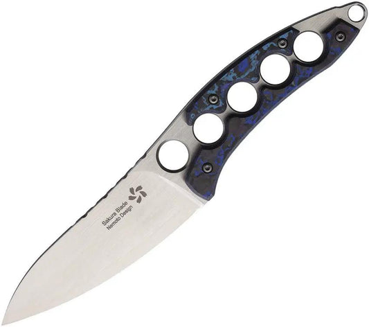 North Mountain Blade Shura Fixed Blade Blue NEMOTO-SHURA-BLUE by North Mountain Blade