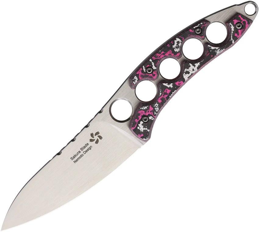 North Mountain Blade Shura Fixed Blade Pink NEMOTO-SHURA-PINK by North Mountain Blade