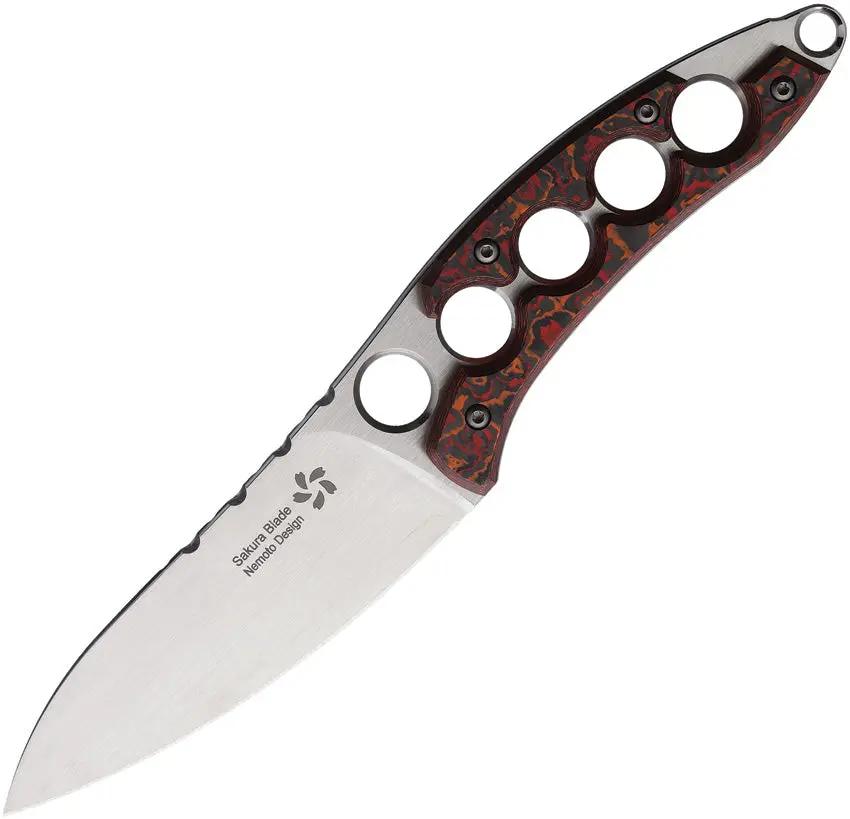 North Mountain Blade Shura Fixed Blade Red NEMOTO-SHURA-RED by North Mountain Blade