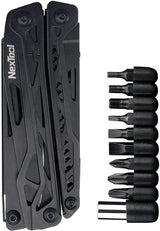 NexTool Black Knight Multi Tool NE20151 - Aluminum Handles With 14 Tools Pliers Wire Cutter Saw Bottle Opener Scissors by NexTool