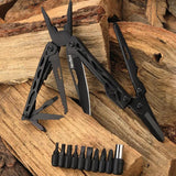 NexTool Black Knight Multi Tool NE20151 - Aluminum Handles With 14 Tools Pliers Wire Cutter Saw Bottle Opener Scissors by NexTool