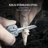 NexTool Mini Sailor Pliers Multitool NE20156B - 2.63 Inch Closed Blue Aluminum Handles by NexTool