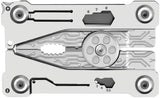 NexTool Silver Blade EDC Tool - Card Size Titanium Finish Multi Tool With Pliers, Wire Cutter, Ruler And Bottle Opener by NexTool