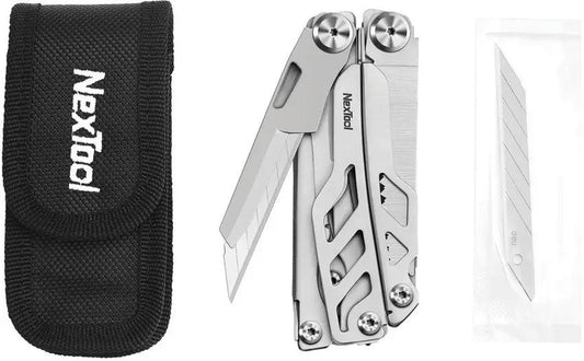 NexTool Flagship Pro Multi Tool NE20232 - Replaceable Blade Version With 4.25 Inch Closed Length And Stainless Handles by NexTool