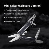 NexTool Mini Sailor Scissors MultiTool NE20237A - Compact All In One Tool With Scissors Bottle Opener And Multiple Bits by NexTool