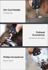 NexTool Mini Sailor Scissors MultiTool NE20237A - Compact All In One Tool With Scissors Bottle Opener And Multiple Bits by NexTool