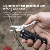 NexTool E1 Pocket Tool - Multi Tool With 2.88 Inch Closed Black Aluminum Handles by NexTool