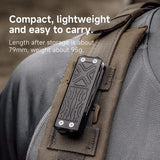 NexTool E1 Pocket Tool - Multi Tool With 2.88 Inch Closed Black Aluminum Handles by NexTool